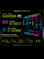 Showcase - High-End Gaming PC | RX 7900 XT 20GB | i7-14700KF | 32GB DDR5 | 1TB NVMe | WQHD/4K