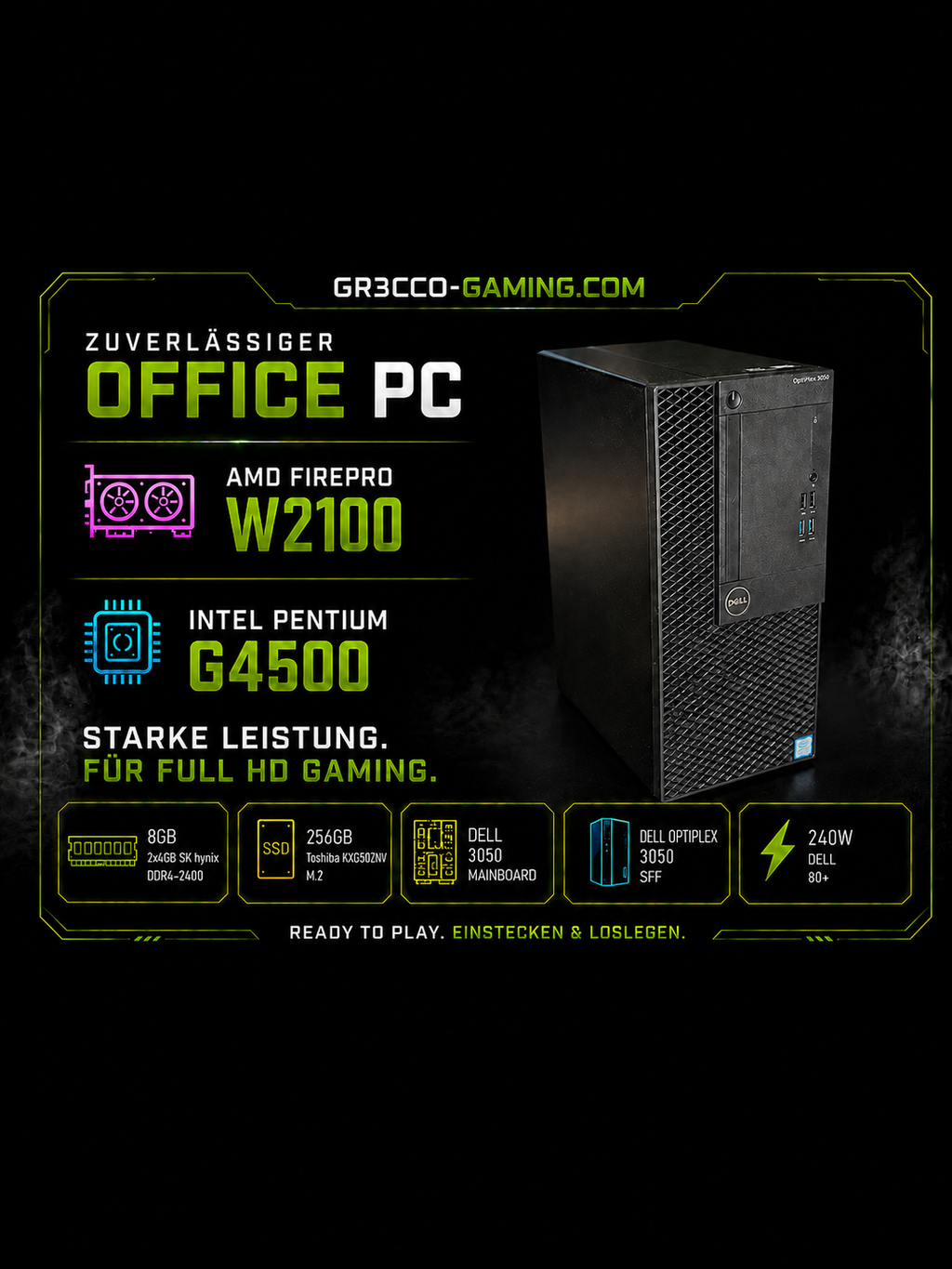Workstation & Office PC | Kassen PC | CAD PC | Trading PC | FirePro W2100 | Garantie