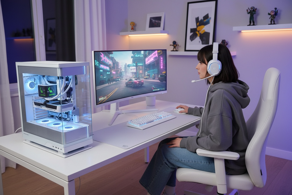 Showcase - NEUWARE HIGH END Gaming PC | RTX 5070 | Ryzen 7 9800X3D | 32GB RAM | 4K | White Build